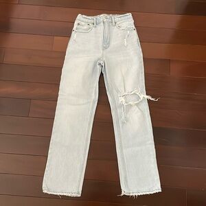 Abercrombie and Fitch the 90s ultra high rise jeans